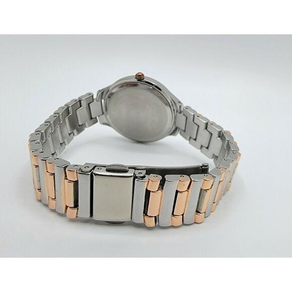 Ladies Anne Klein AK/3109 Two Tone Rose Gold Stainless Steel Analog Quartz Watch - Picture 8 of 10